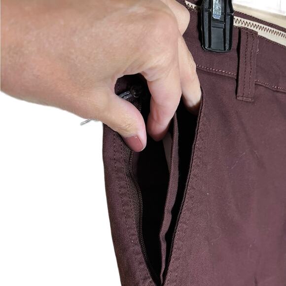 NWOT COLUMBIA Burgundy Bermuda Hiking Shorts‎ Mens Outdoors Size 32 - Picture 8 of 12